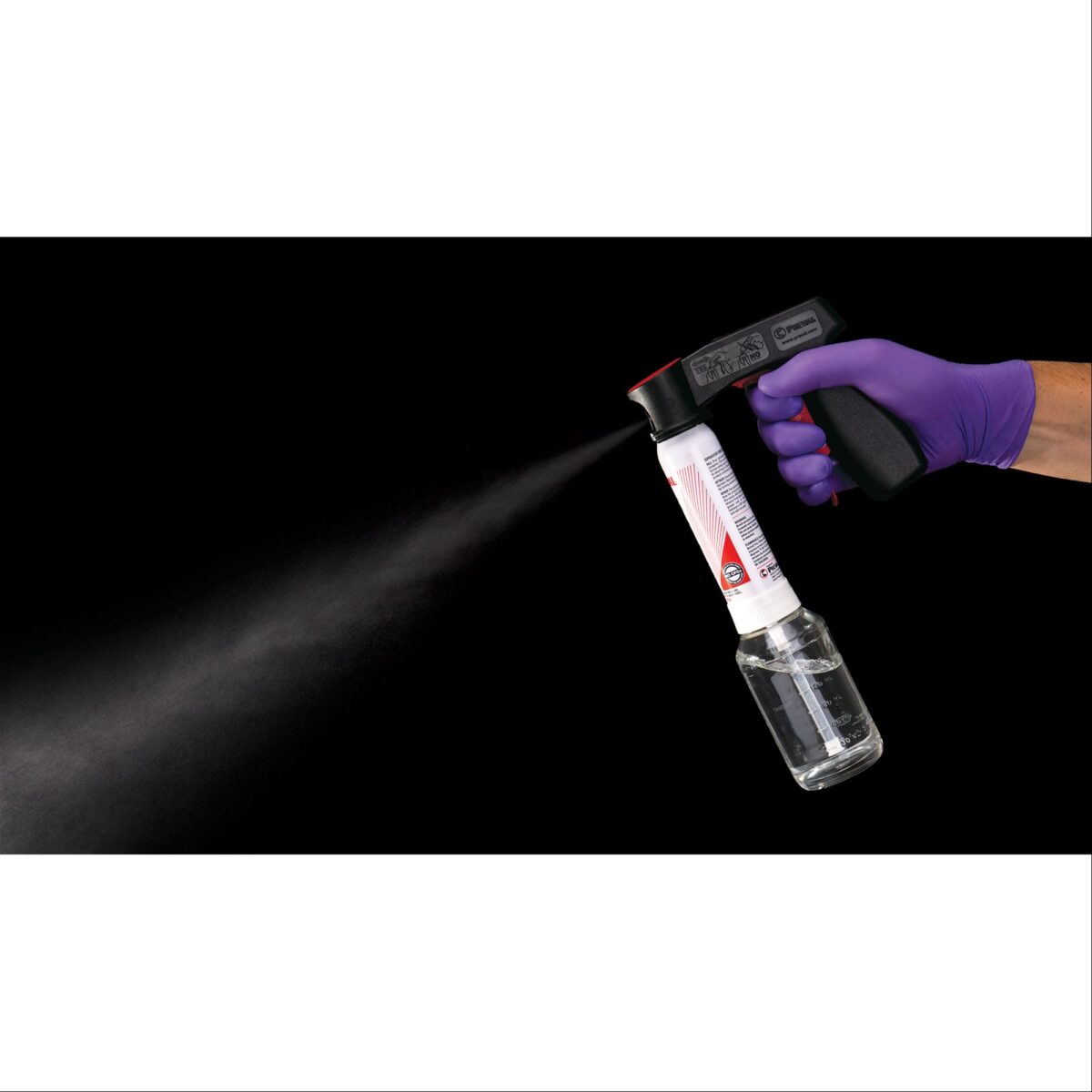 Preval komplekts NR1 - Aerosols ar stikla tvertni + V-Grip rokturis - Attēls 1
