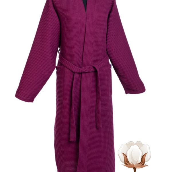 Vannas halāts no vafeļu auduma, PURPLE - XXL izmērs