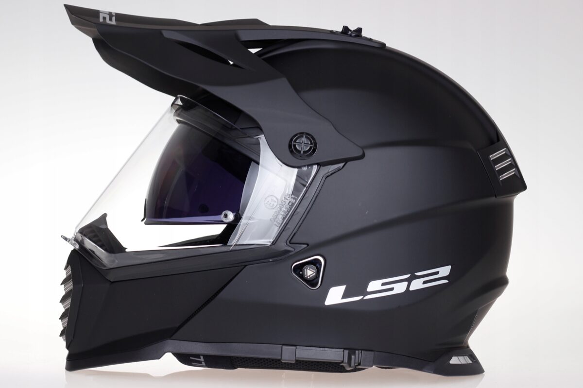 LS2 Mx436 Pioneer Evo Matt Black (S) ķivere - Attēls 4