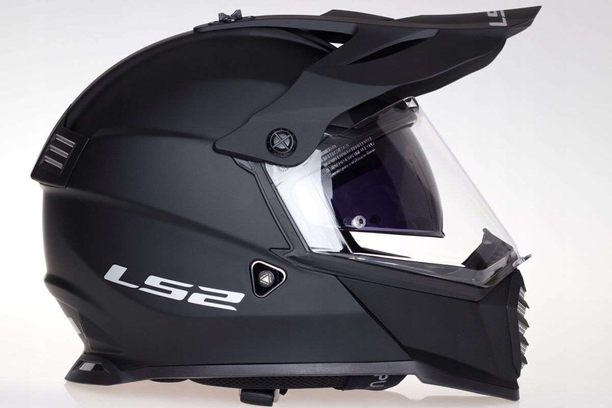 LS2 Mx436 Pioneer Evo Matt Black (S) ķivere - Attēls 3
