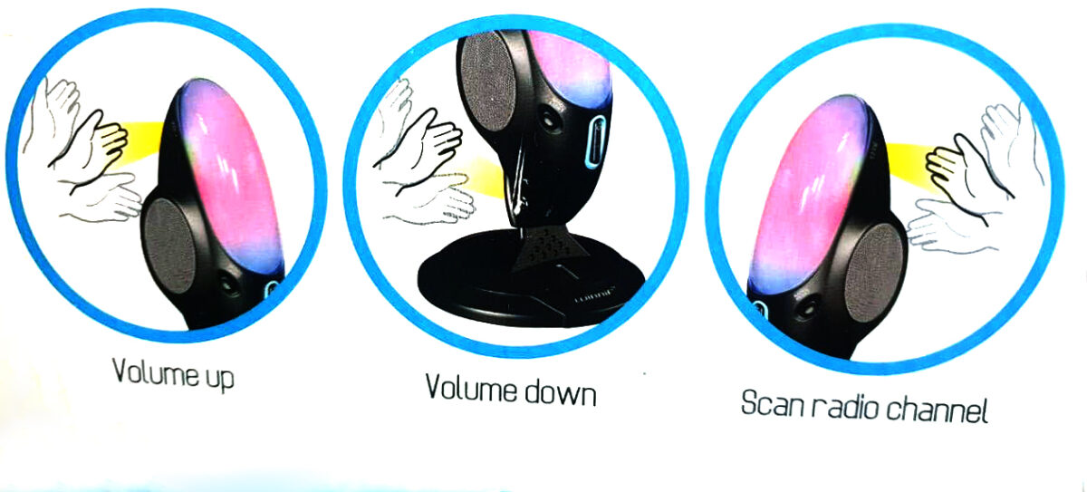 E-revolution's Motion Speaker datora skaļruni ar radio un kustibas sensoru - Attēls 2
