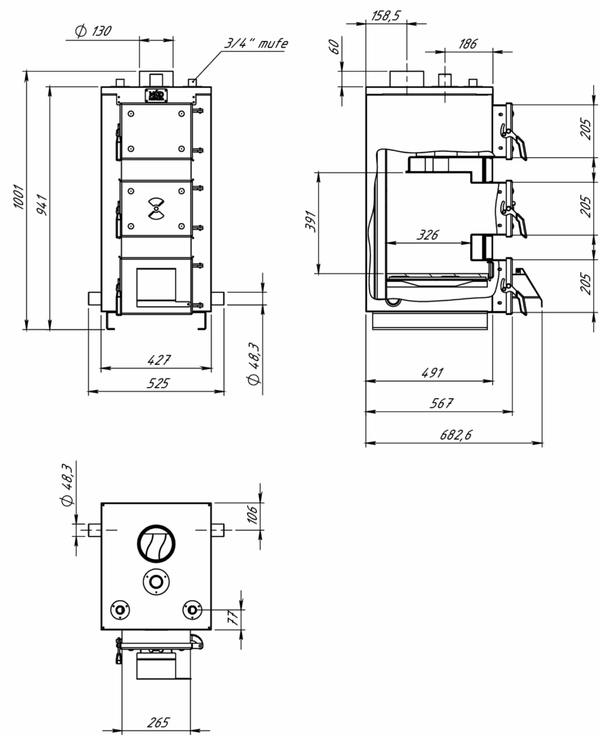 Malkas apkures katls MK-15 - Attēls 4