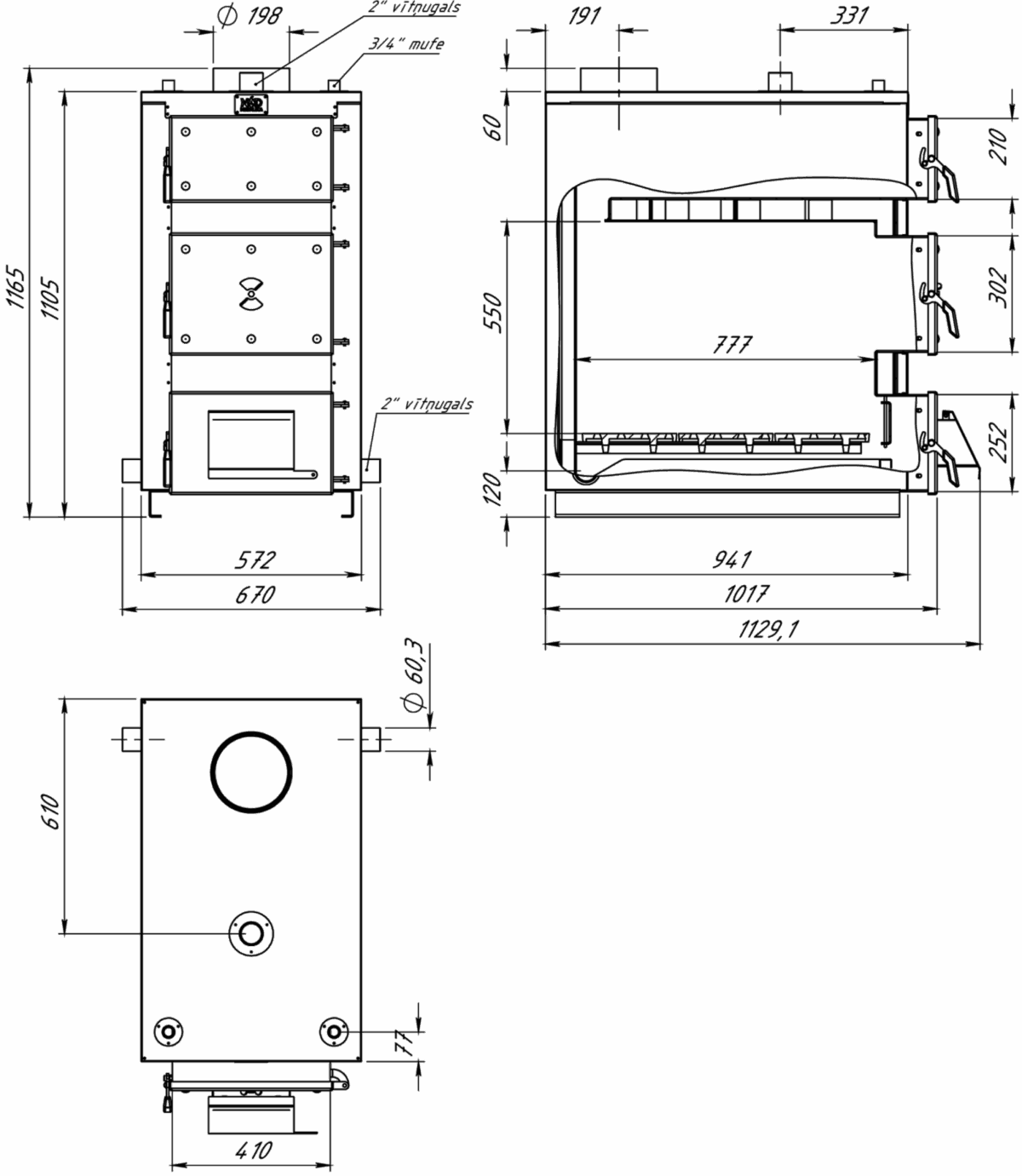 Malkas apkures katls MK-60 - Attēls 4