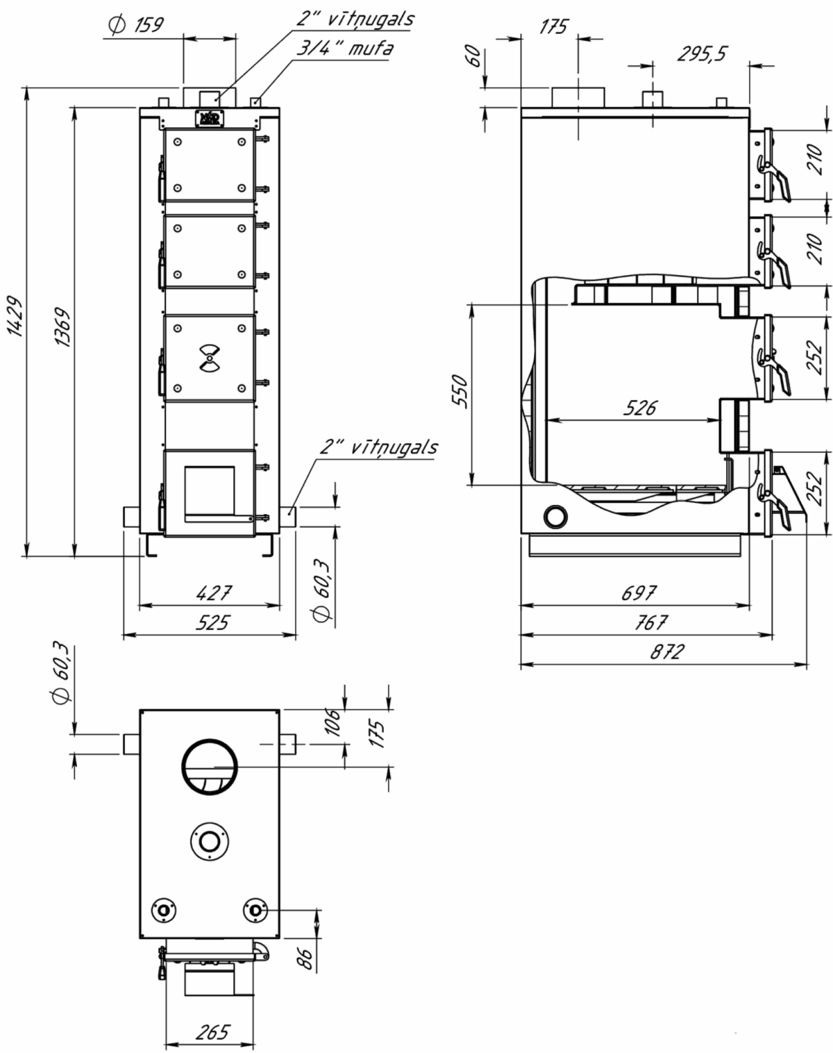 Malkas apkures katls MK-35P - Attēls 5